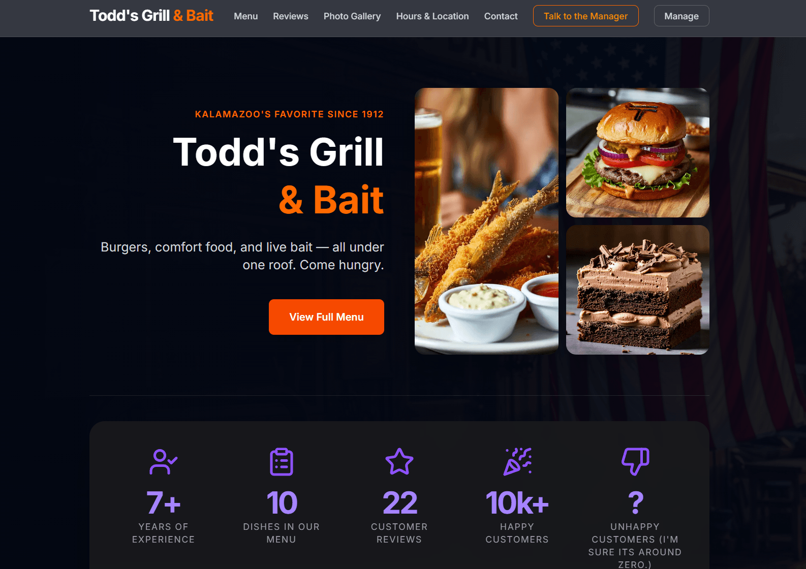 Todd's Grill & Bait — public restaurant site